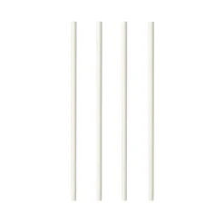 Shake Papier-Trinkhalm | Weiß - Ø 8 mm x 25 cm - Papstar Pure (100 Stk)