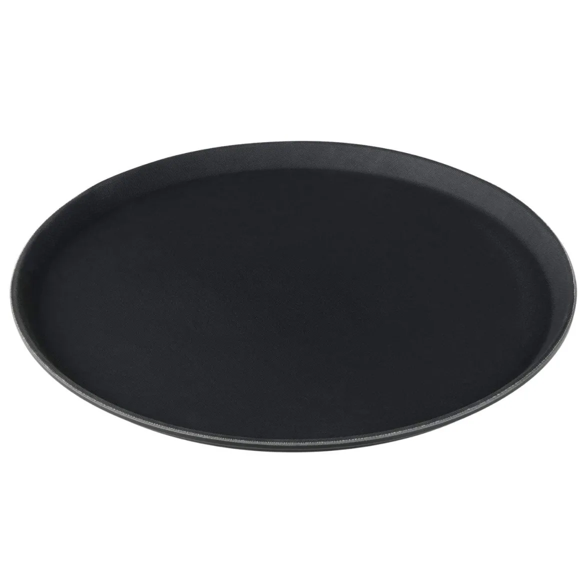 Tablett rutschfest - Polypropylen | Schwarz - Ø 45 cm