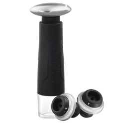 Vakuum-Weinpumpe mit 2 Stopfen