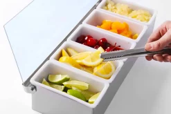 Zutatenbehälter mit Deckel | Edelstahl - 5 Fächer