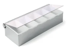 Zutatenbehälter mit Deckel | Edelstahl - 5 Fächer